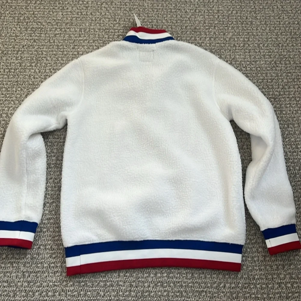 Polo Ralph Lauren US Olympic Team Sweater Fleece top Red White Blue Boys M L - Picture 7 of 10